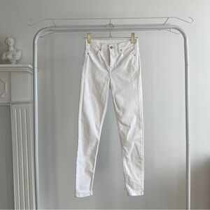 Topshop High Waist White Skinny Jeans